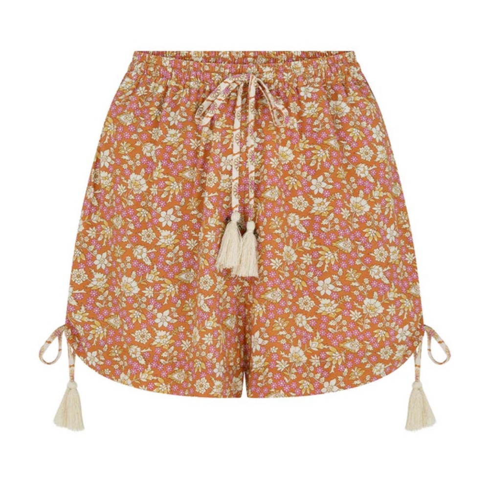 NWT SPELL & Gypsy Collective Sienna shorts in Clay XS Extra Small New